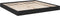 vidaXL - Bedframe - bewerkt - hout - zwart - 180x200 - cm