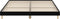 vidaXL - Bedframe - bewerkt - hout - zwart - 180x200 - cm