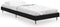vidaXL - Bedframe - bewerkt - hout - zwart - 75x190 - cm