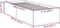 vidaXL - Bedframe - bewerkt - hout - zwart - 75x190 - cm