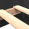 vidaXL - Bedframe - bewerkt - hout - zwart - 75x190 - cm