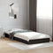 vidaXL - Bedframe - bewerkt - hout - zwart - 75x190 - cm
