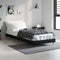 vidaXL - Bedframe - bewerkt - hout - zwart - 75x190 - cm