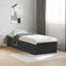 vidaXL - Bedframe - bewerkt - hout - zwart - 75x190 - cm