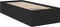vidaXL - Bedframe - bewerkt - hout - zwart - 75x190 - cm