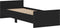 vidaXL - Bedframe - bewerkt - hout - zwart - 75x190 - cm