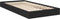 vidaXL - Bedframe - bewerkt - hout - zwart - 75x190 - cm