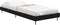 vidaXL - Bedframe - bewerkt - hout - zwart - 75x190 - cm