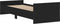 vidaXL - Bedframe - bewerkt - hout - zwart - 75x190 - cm