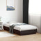 vidaXL - Bedframe - bewerkt - hout - zwart - 90x190 - cm