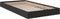 vidaXL - Bedframe - bewerkt - hout - zwart - 90x190 - cm