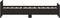 vidaXL - Bedframe - bewerkt - hout - zwart - 90x190 - cm