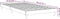 vidaXL - Bedframe - bewerkt - hout - zwart - 90x190 - cm