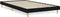 vidaXL - Bedframe - bewerkt - hout - zwart - 90x200 - cm