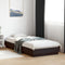 vidaXL - Bedframe - bewerkt - hout - zwart - 90x200 - cm