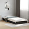 vidaXL - Bedframe - bewerkt - hout - zwart - 90x200 - cm