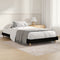 vidaXL - Bedframe - bewerkt - hout - zwart - 90x200 - cm