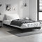 vidaXL - Bedframe - bewerkt - hout - zwart - 90x200 - cm