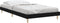 vidaXL - Bedframe - bewerkt - hout - zwart - 90x200 - cm