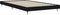 vidaXL - Bedframe - bewerkt - hout - zwart - 90x200 - cm