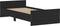 vidaXL - Bedframe - bewerkt - hout - zwart - 90x200 - cm