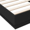 vidaXL - Bedframe - bewerkt - hout - zwart - 90x200 - cm