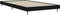 vidaXL - Bedframe - bewerkt - hout - zwart - 90x200 - cm