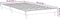 vidaXL - Bedframe - bewerkt - hout - zwart - 90x200 - cm