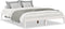 vidaXL - Bedframe - extra - lang - zonder - matras - grenenhout - wit - 140x220 - cm