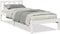 vidaXL - Bedframe - extra - lang - zonder - matras - grenenhout - wit - 90x220 - cm