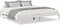 vidaXL - Bedframe - extra - lang - zonder - matras - grenenhout - wit - 200x210 - cm