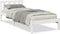 vidaXL - Bedframe - extra - lang - zonder - matras - grenenhout - wit - 90x210 - cm