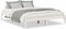 vidaXL - Bedframe - extra - lang - zonder - matras - grenenhout - wit - 160x210 - cm