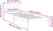 vidaXL - Bedframe - extra - lang - zonder - matras - grenenhout - wit - 90x220 - cm