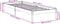 vidaXL - Bedframe - extra - lang - zonder - matras - grenenhout - wit - 100x220 - cm
