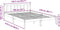 vidaXL - Bedframe - extra - lang - zonder - matras - grenenhout - wit - 160x210 - cm