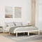 vidaXL - Bedframe - extra - lang - zonder - matras - grenenhout - wit - 160x210 - cm