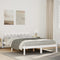 vidaXL - Bedframe - extra - lang - zonder - matras - grenenhout - wit - 140x220 - cm