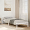 vidaXL - Bedframe - extra - lang - zonder - matras - grenenhout - wit - 100x220 - cm