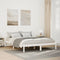 vidaXL - Bedframe - extra - lang - zonder - matras - grenenhout - wit - 140x210 - cm