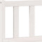 vidaXL - Bedframe - extra - lang - zonder - matras - grenenhout - wit - 180x220 - cm