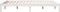 vidaXL - Bedframe - extra - lang - zonder - matras - grenenhout - wit - 140x220 - cm
