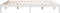 vidaXL - Bedframe - extra - lang - zonder - matras - grenenhout - wit - 180x220 - cm
