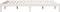 vidaXL - Bedframe - extra - lang - zonder - matras - grenenhout - wit - 140x210 - cm