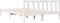 vidaXL - Bedframe - extra - lang - zonder - matras - grenenhout - wit - 160x210 - cm