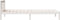 vidaXL - Bedframe - extra - lang - zonder - matras - grenenhout - wit - 90x220 - cm