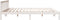vidaXL - Bedframe - extra - lang - zonder - matras - grenenhout - wit - 200x210 - cm