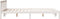 vidaXL - Bedframe - extra - lang - zonder - matras - grenenhout - wit - 140x220 - cm