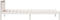 vidaXL - Bedframe - extra - lang - zonder - matras - grenenhout - wit - 80x210 - cm