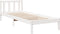 vidaXL - Bedframe - extra - lang - zonder - matras - grenenhout - wit - 90x210 - cm